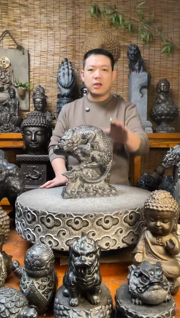 石材30假山吸水兽天然青石雕刻