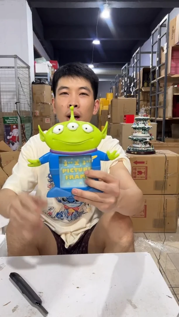 瓷片树脂三眼仔相框