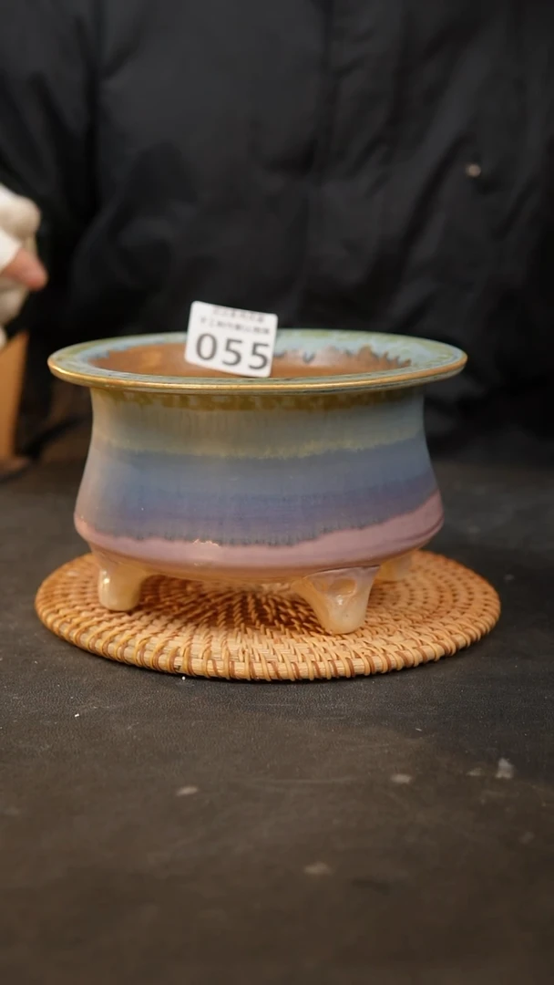 【闪购商品】瓷片055泥泥手工花盆