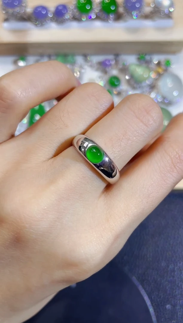 吊坠(不含链)18K金镶嵌翡翠团购8