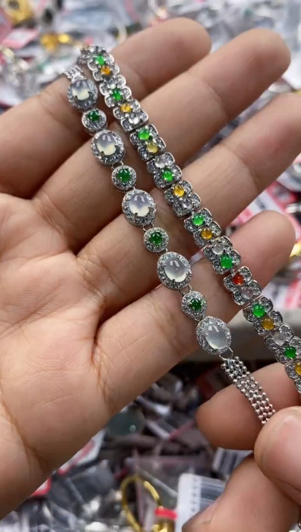 银S925镶嵌戒指翡翠333             1