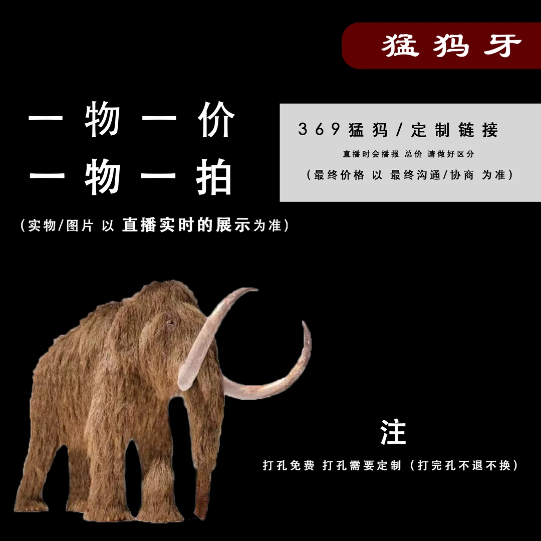 (K001)猛犸牙雕刻配饰