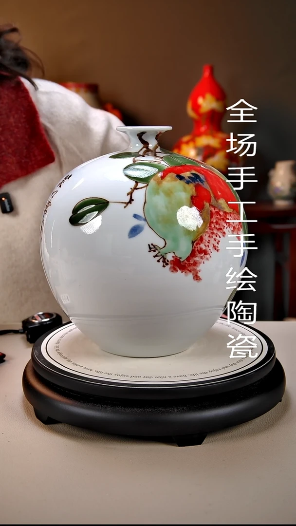 摆件陶景德镇手绘陶瓷61