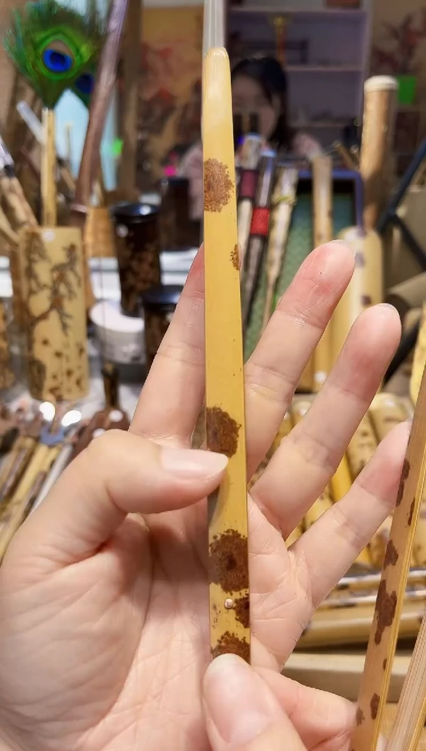 清*~湘妃竹精品大夹子一个