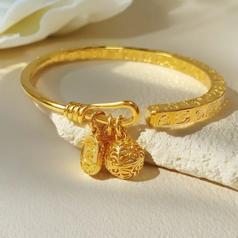 铜合金手镯 I高定I 中式复古宫廷四方筷吉言手镯国风潮