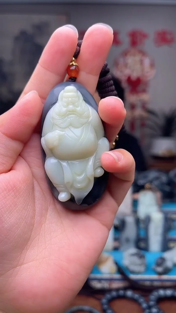 和田玉未镶嵌挂件1