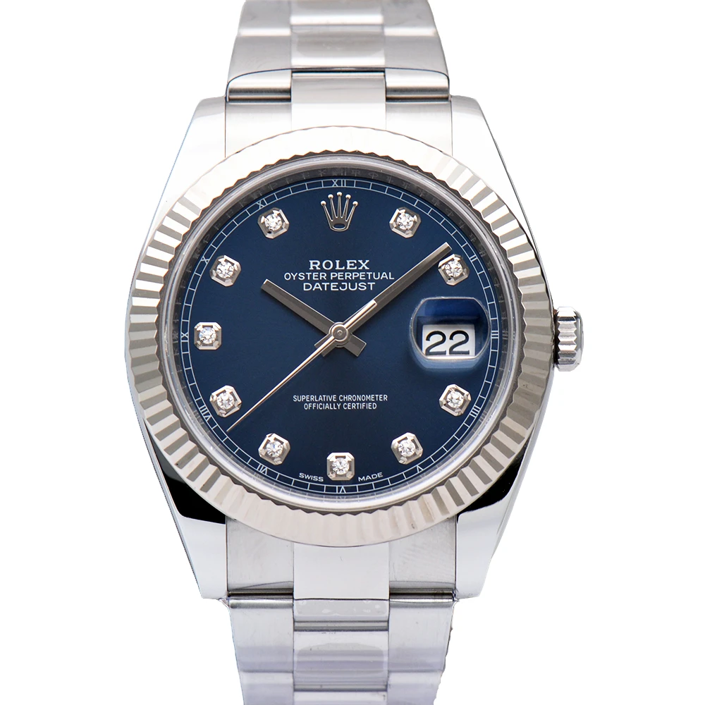 99新 Rolex/劳力士 日志型126334-0015间白金41mm自动机械表