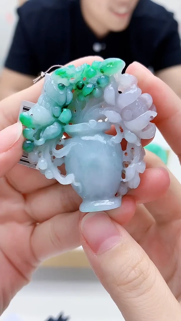 未镶嵌定制翡翠5145lr-毛货挂件109