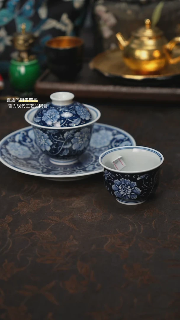 杯景德镇陶瓷杯碗柴烧多人