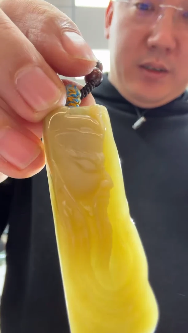 未镶嵌挂件翡翠A货翡翠孤品国雕谢林工