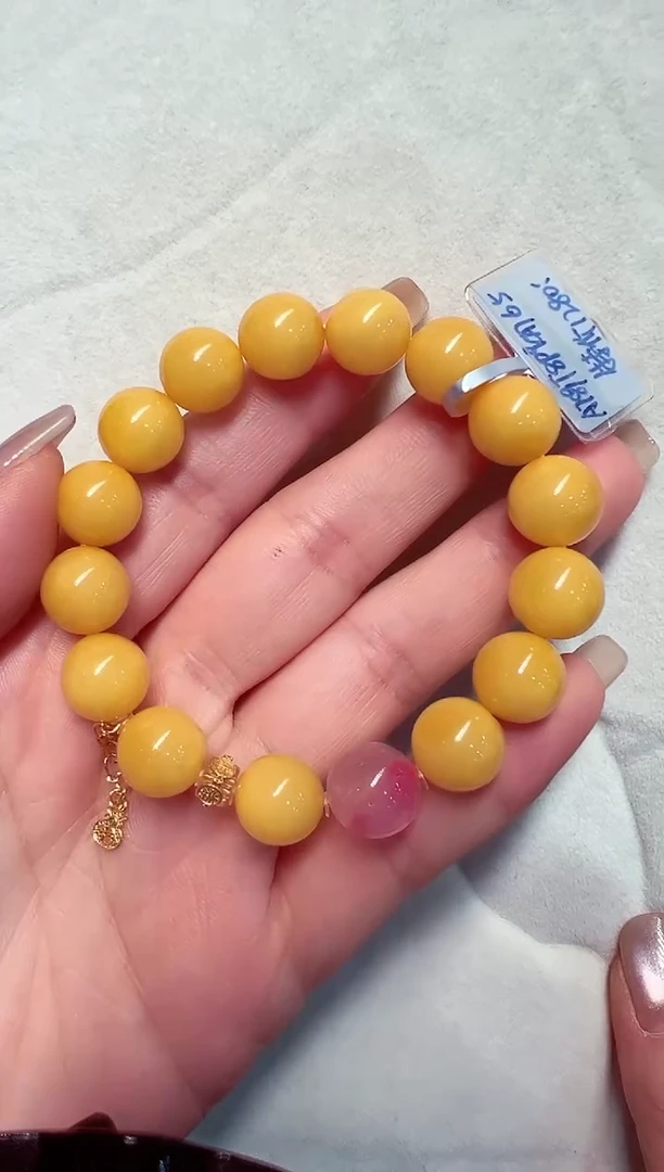 未镶嵌蜜蜡手串蜜蜡手串