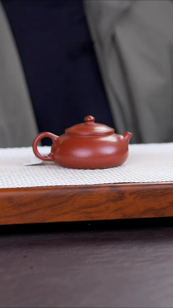 茶壶紫砂小顾推荐 赵庄朱泥  寒江壶 120cc