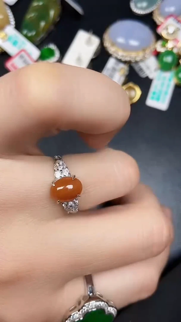 银S925镶嵌戒指翡翠1111