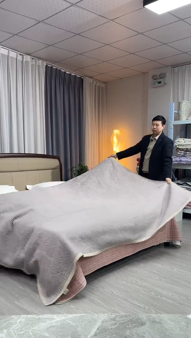 棉230cm*250cm 紫灰副叶