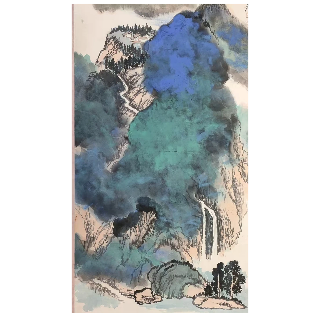 张老款山水立轴138/67