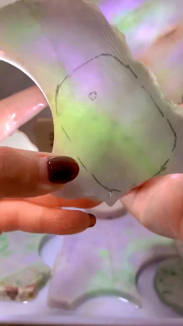 翡翠裸石翡翠散珠裸石天然缅甸翡翠A货599