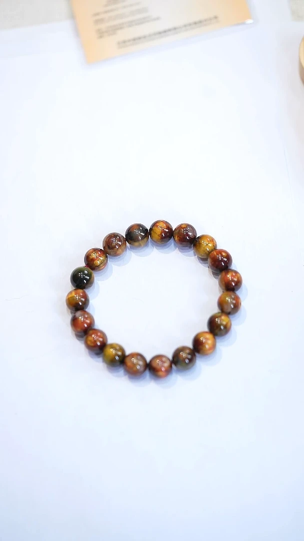 木变石手链未镶嵌三彩彼得10mm+