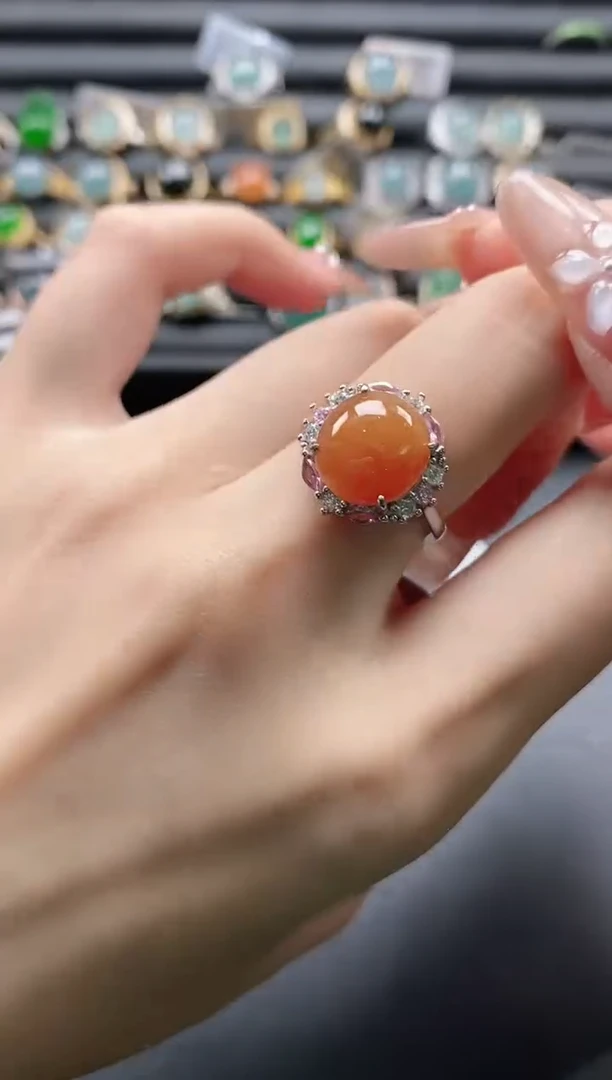 【闪购商品】翡翠戒指银S925镶嵌11111