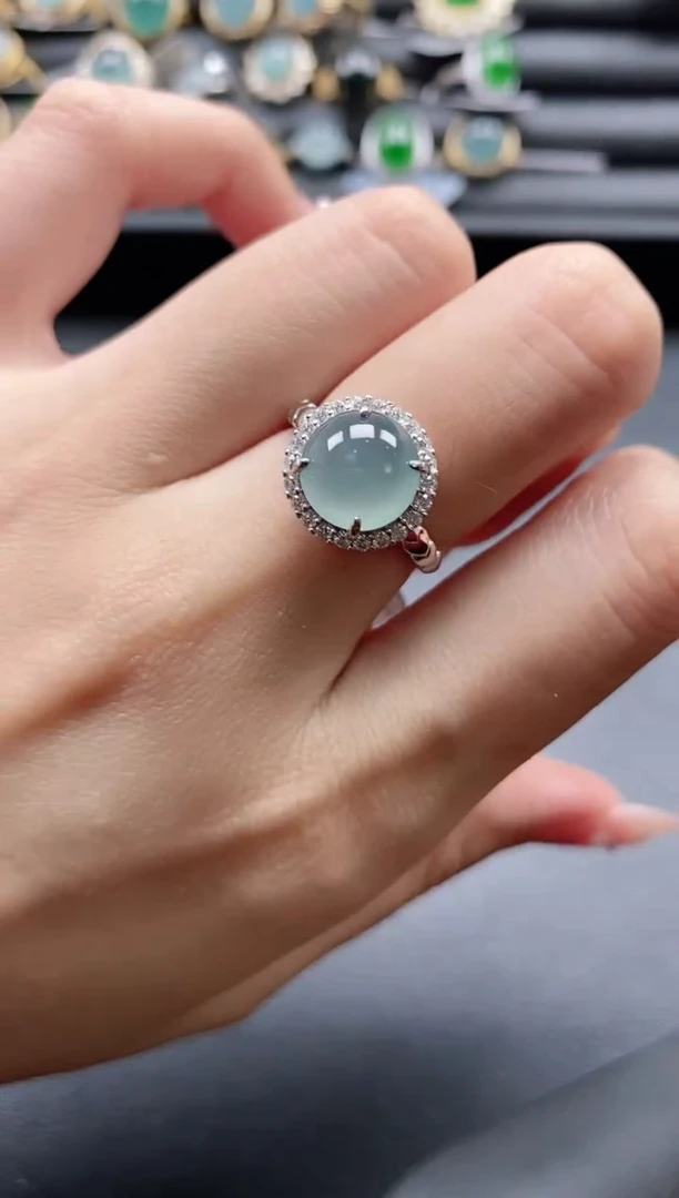 【闪购商品】翡翠戒指银S925镶嵌11111-