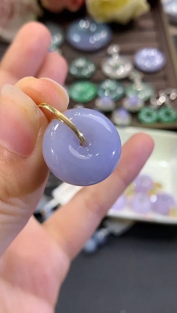 吊坠(不含链)未镶嵌翡翠B21 紫货有色差 多样性一件发货