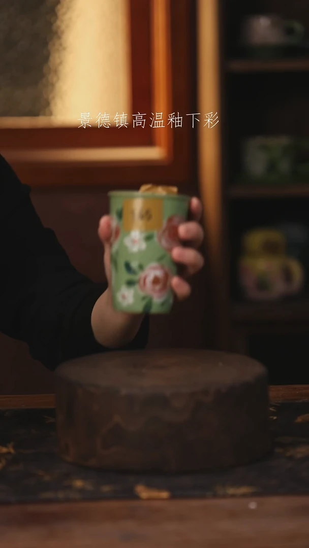 陶瓷景德镇高温釉下手绘陶瓷@L145@