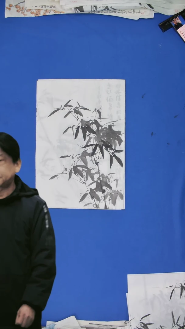 【闪购商品】国画刘啸老师国画竹子  四尺三裁