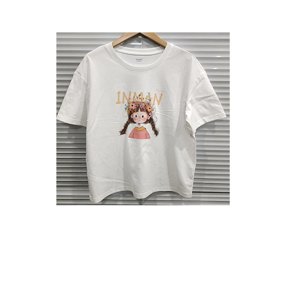 【欧若风新品】茵曼2025新款女时尚夏季T恤女百搭显瘦圆领短袖上衣