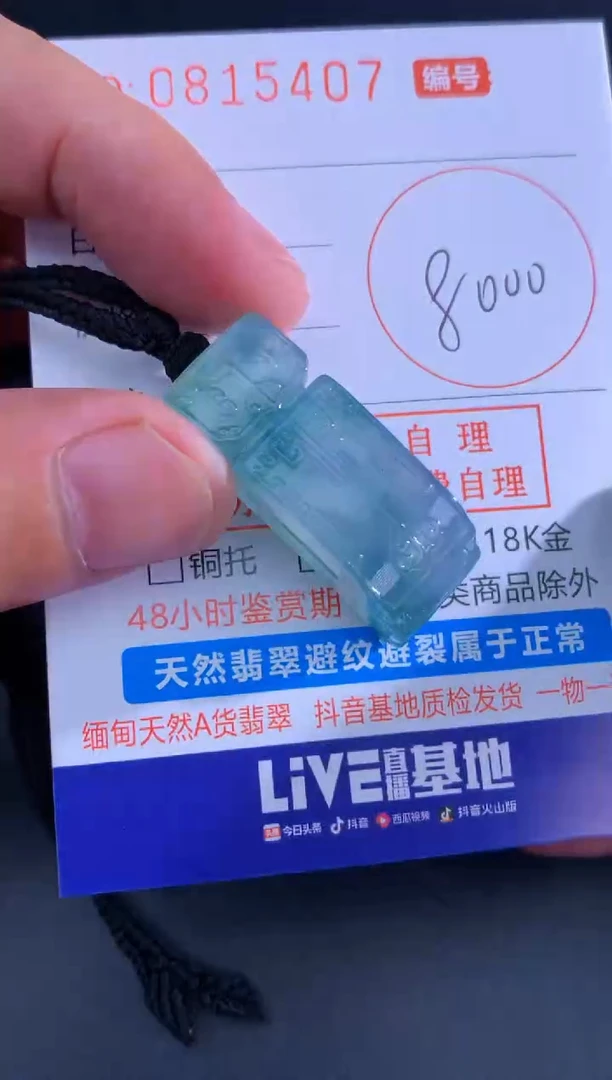 翡翠未镶嵌颈饰天然A货翡翠