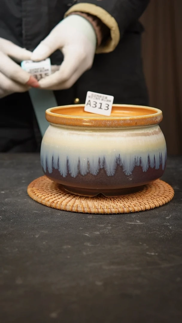 【闪购商品】瓷片景德镇手工陶瓷花盆