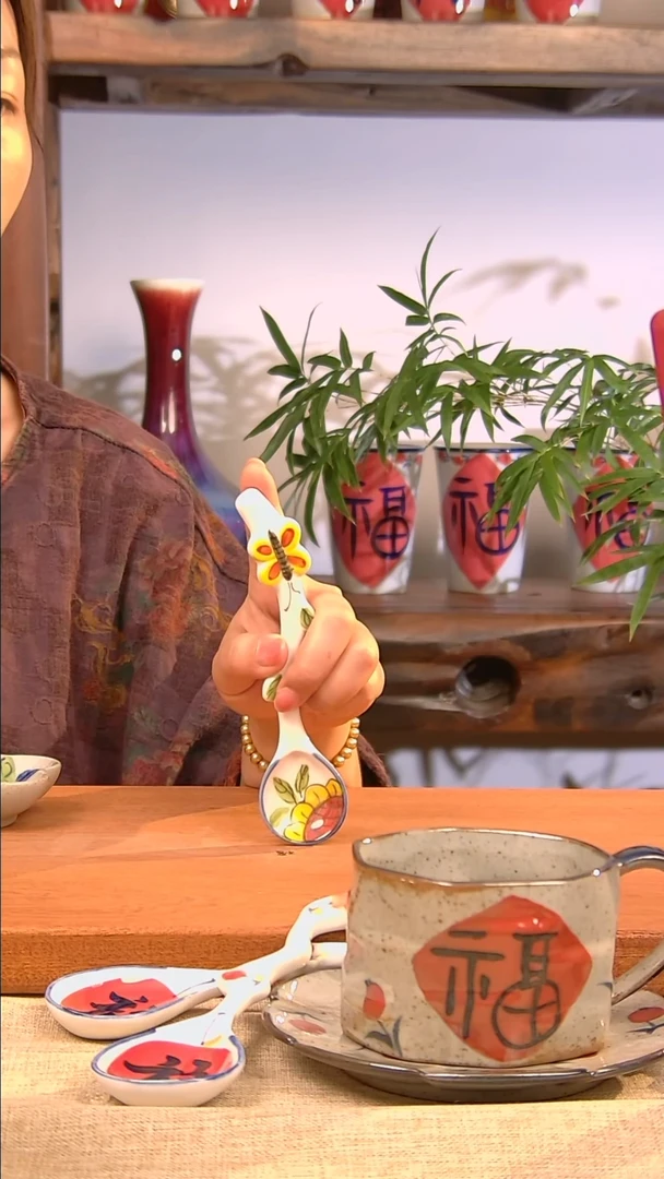 其他景德镇陶瓷手工手绘勺子