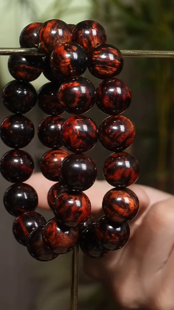 降真香手串/手链海南红降1.5Cm红土土埋香胆