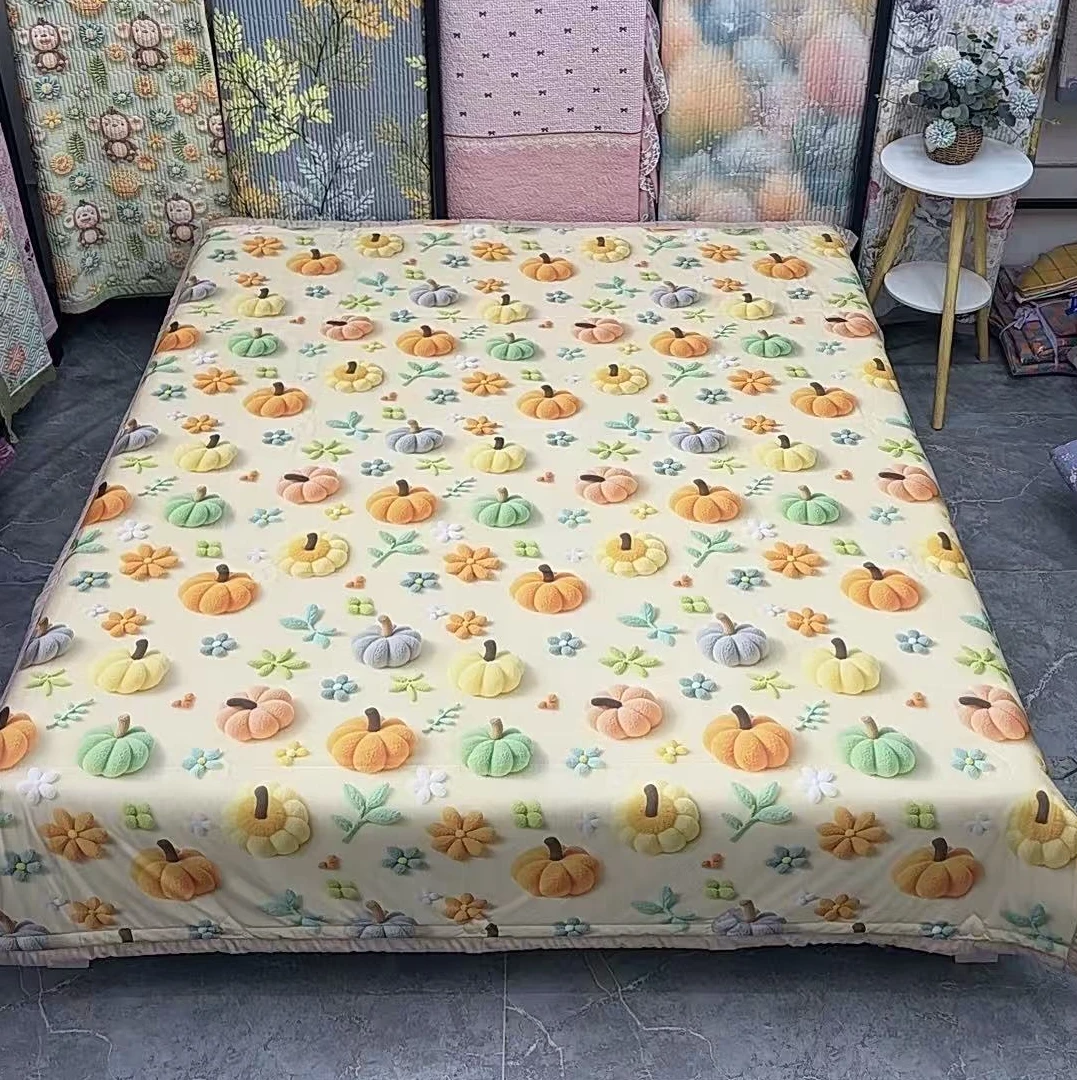 2*2.3米 夏季莱赛尔天丝夏凉被《南瓜夏被》