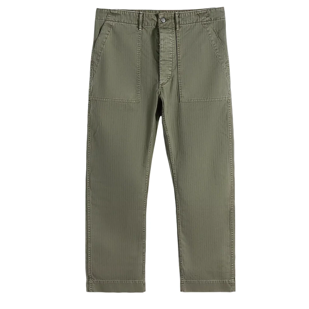 双R撤 Herringbone Utility Pant 人字纹直筒工装裤Y