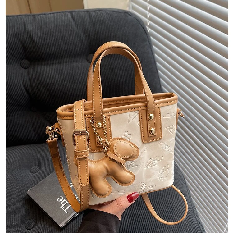 BFAG.Profit高级感小众ins时尚大容量包包撞色水桶包夏季壮锦老爷