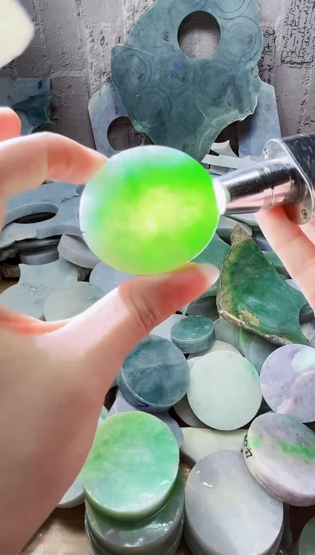 裸石翡翠天然翡翠A货 南 073