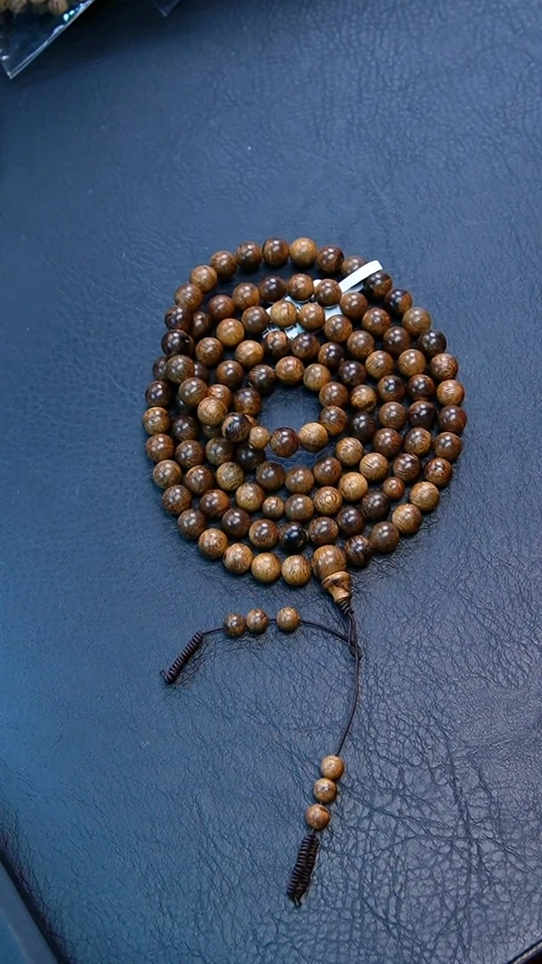 【闪购商品】沉香手串0.88*108老惠安老料多圈31克+