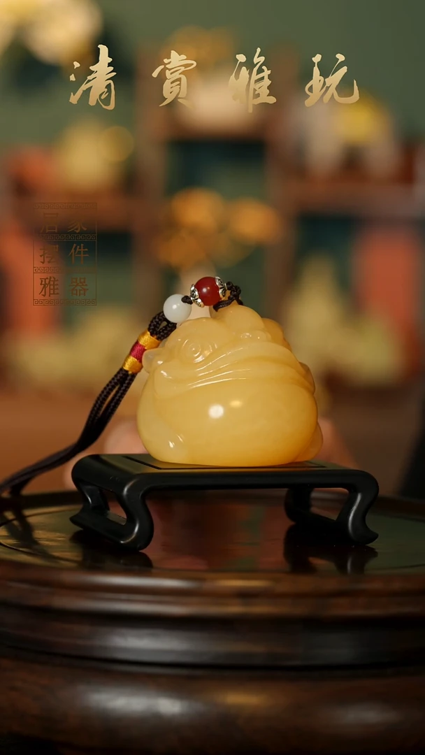 玉《三足金蟾》摆件