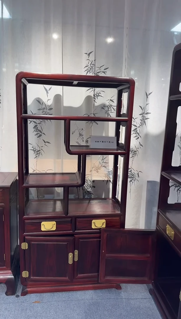 黑酸枝木类书架大**沙165一对