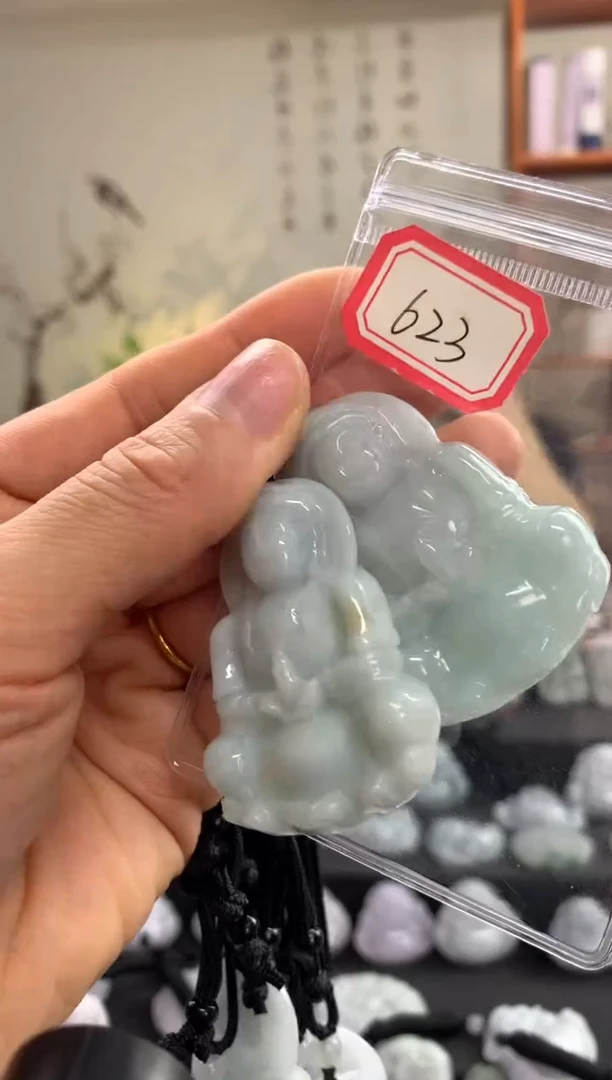 【闪购商品】翡翠颈饰未镶嵌观音623 多样性发一件