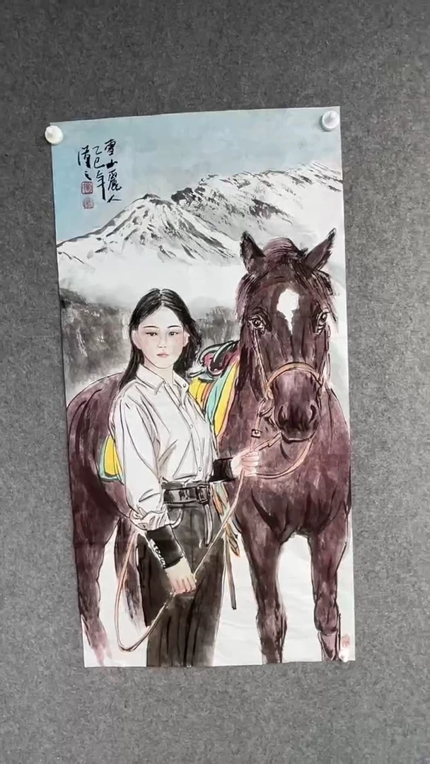国画刘开勤老师三尺
