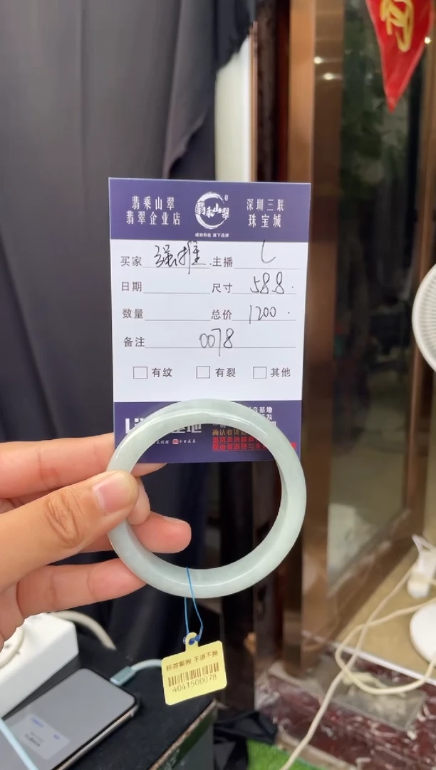 未镶嵌手镯翡翠L 58.8正圈 0078