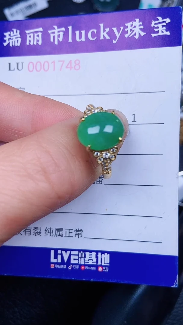 颈饰银S925镶嵌翡翠1748