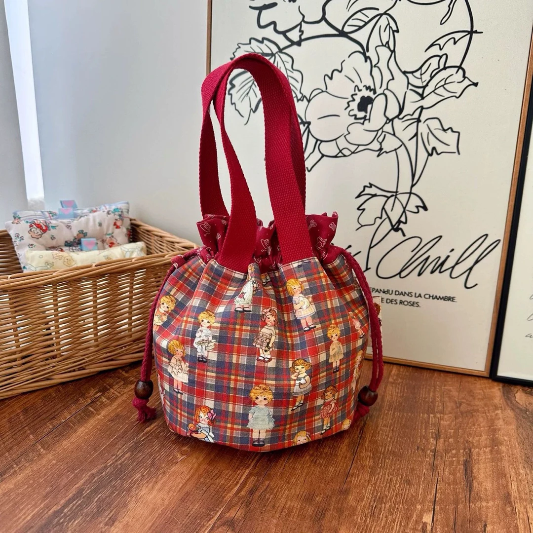 H132高密印花棉布拉链化妆包口红包2