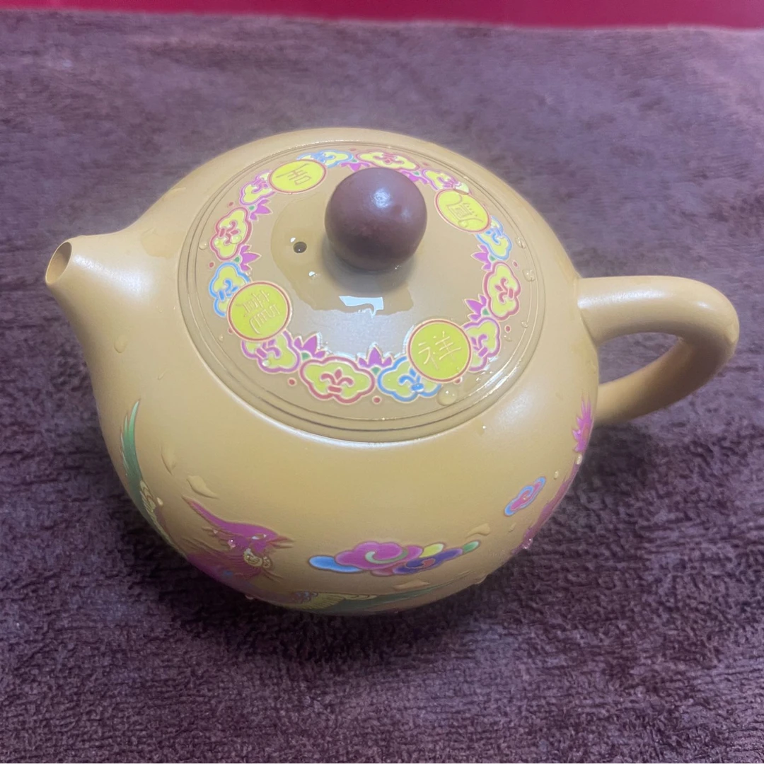 黄金段泥料【龙凤呈祥】凤鸣变色西施壶6