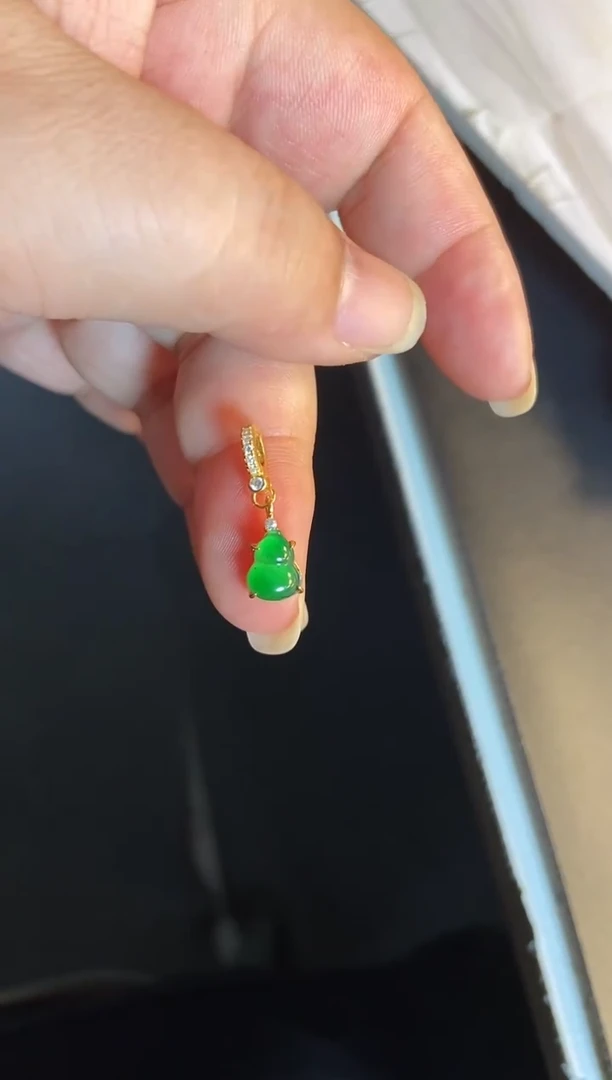 吊坠(不含链)银S925镶嵌翡翠1