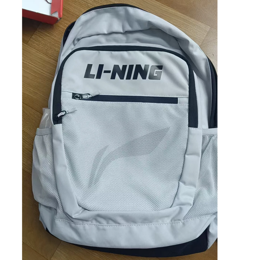 ZC  B367  李宁白色单双背包书包微瑕疵不退不换