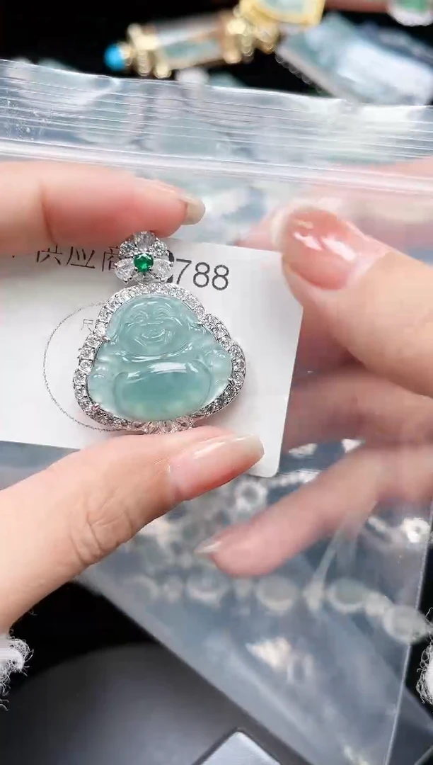 【闪购商品】翡翠颈饰未镶嵌788赠皮绳