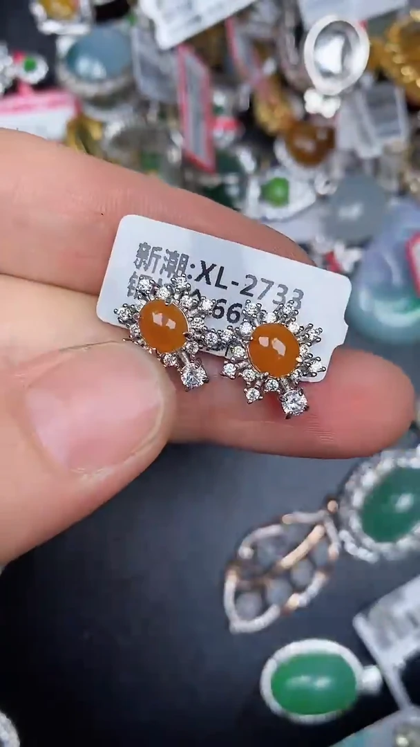 银S925镶嵌戒指翡翠2370