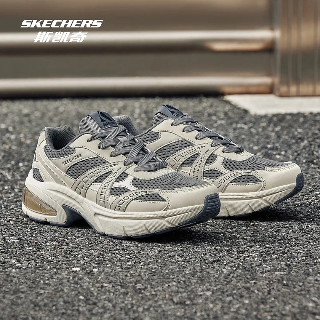 SKECHERS/斯凯奇月影鞋丨成毅同款男老爹轻便透气舒适时尚运动鞋