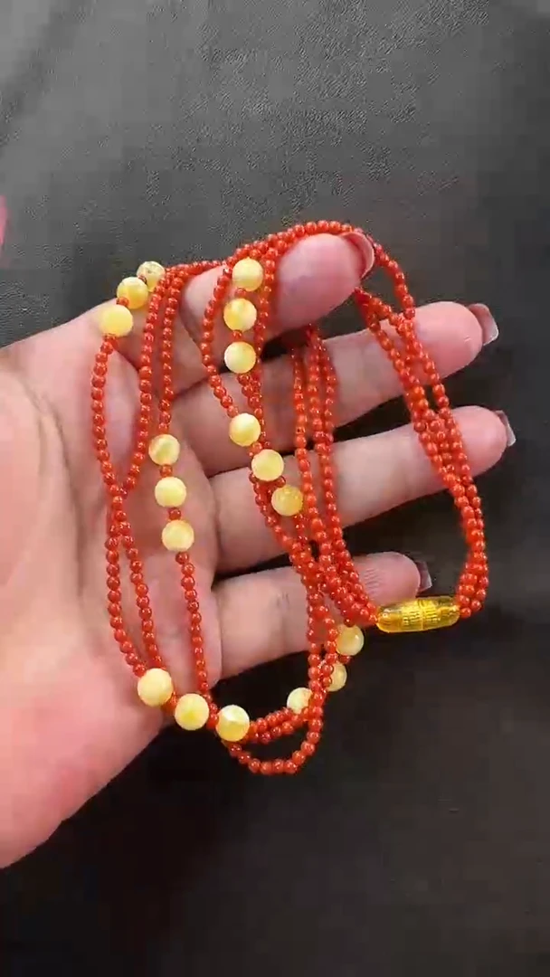 未镶嵌颈饰琥珀项链